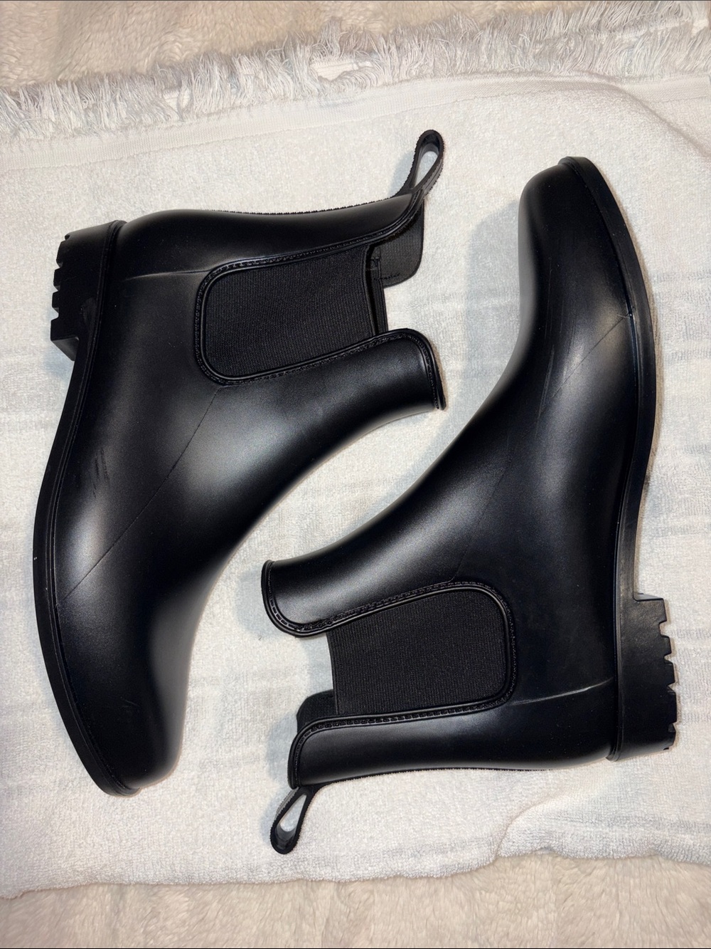 A New Day-  Black Rain Boots Sz 11